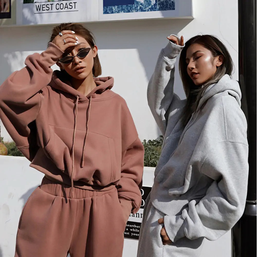 Warme Hoodie en Broekset voor Dames